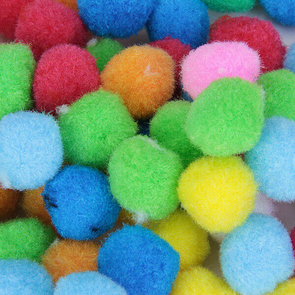 20x 4cm + 80x 2cm  Felt Pom Poms Ball Craft DIY Snow