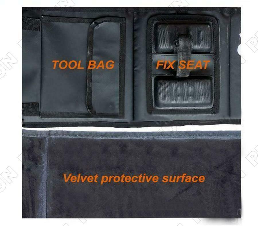 Portable Tailgate Pad Shuttle Pad Protective Bike Rack w/ Strap For Pickup Truck