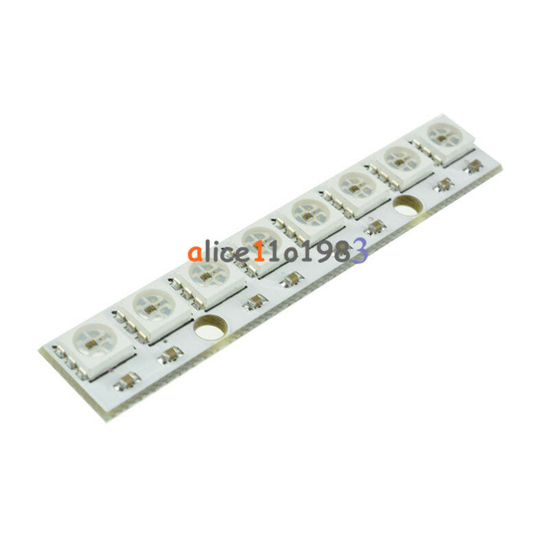 2PCS WS 2812 WS 2811 5050 RGB LED Lamp Panel Module 5V 8-Bit Rainbow LED Precise