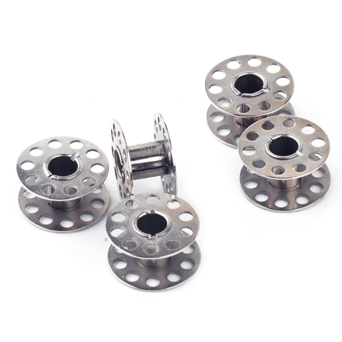 10pcs DIY Alloy Home Factory Sewing Machine Bobbins Spool Tool Parts Craft An