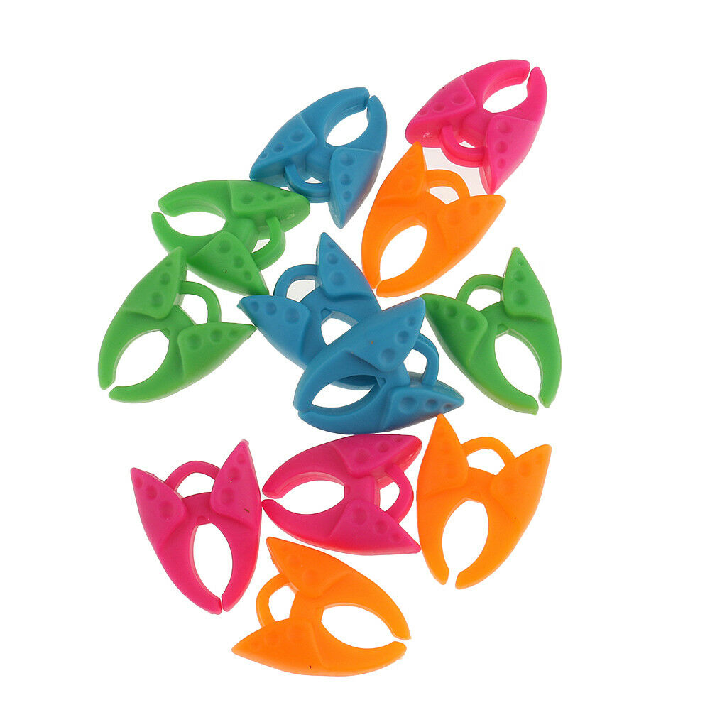 12pcs Silicone Thread Bobbin Holder Clips Silicone Bobbin Clamps Sewing Tool