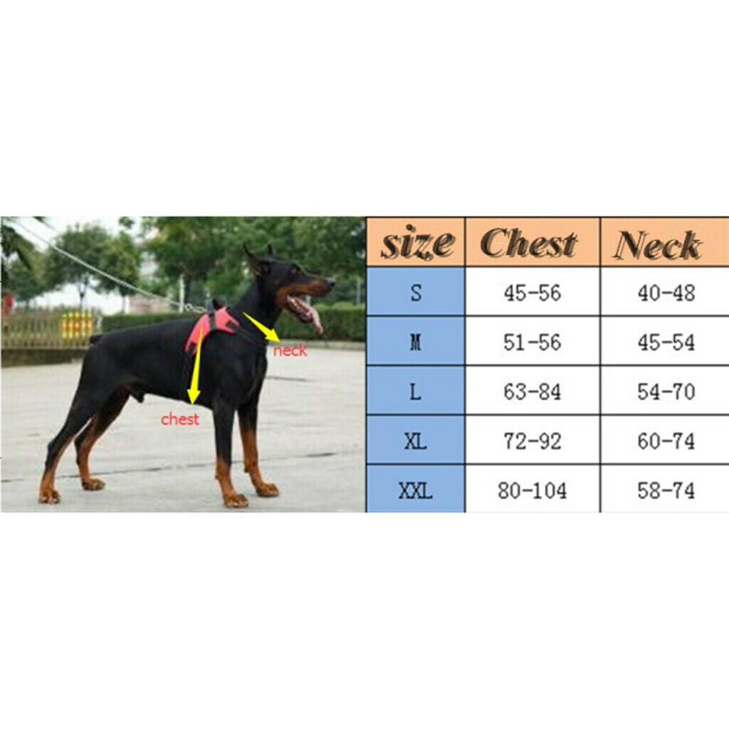 Pet Dog Saddle Vest Harness Chest Strap Padded Walking Harness Red_S