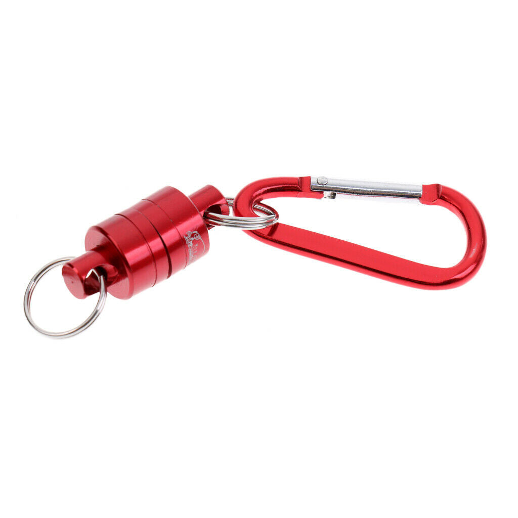 Magnetic Net Release Landing Net Holder Fly Fishing Net Fishing Tool Red