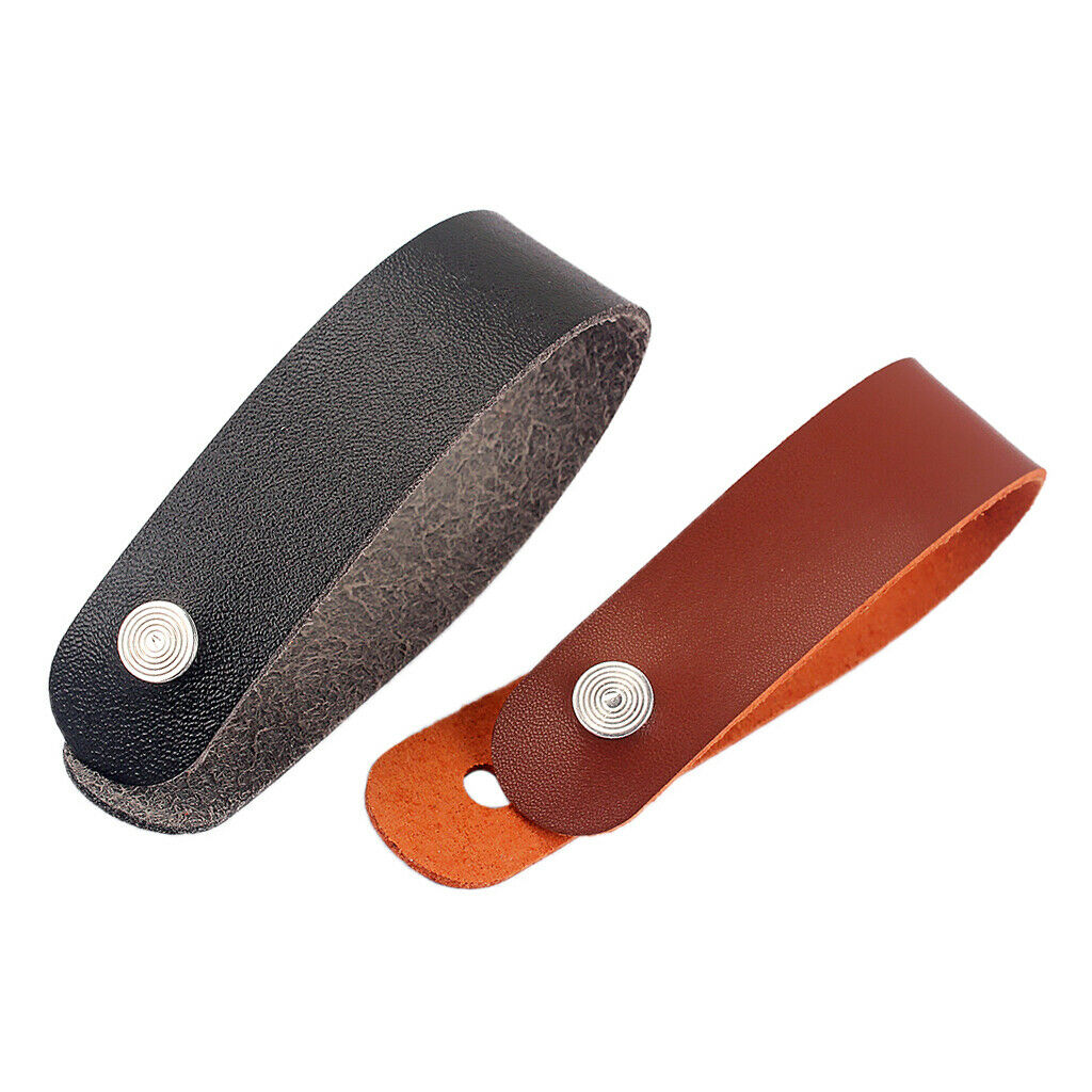 Synthetic Leather Band Button Hook for Acoustic Guitar