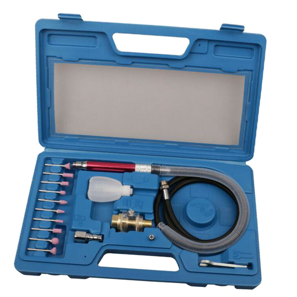 17pcs Air Micro Die Grinder Kit Air Engraving Pen Burr Rotary Engrave Tool