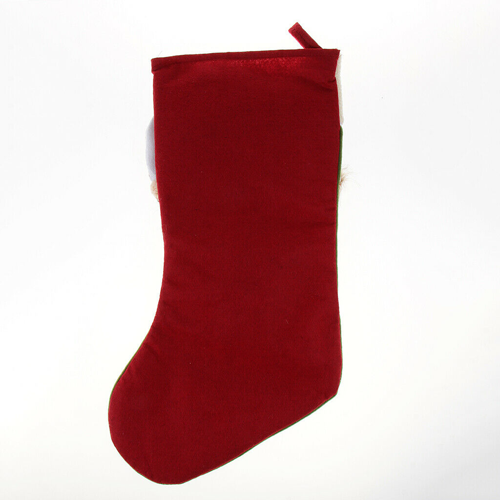 Kids Festival Christmas Gift Present Candy Socks Stocking Party Green Santa