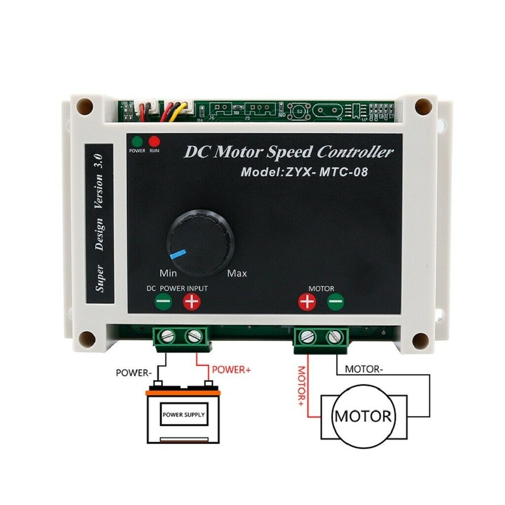 New DC 12V 24V 36V 40V 50V 60A High Power Motor Speed Controller Universal