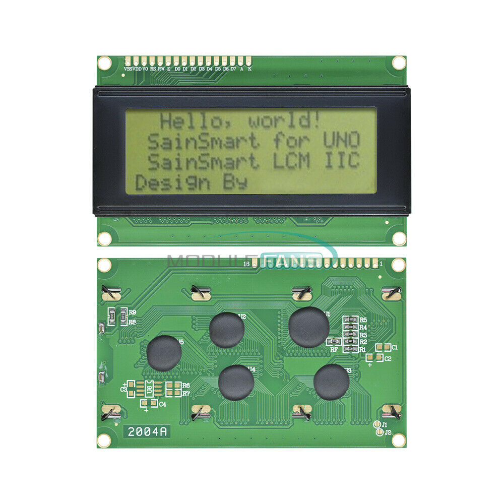 5PCS 204 20x4 2004 Character LCD Display Module 2004 LCD Yellow Green Blacklight