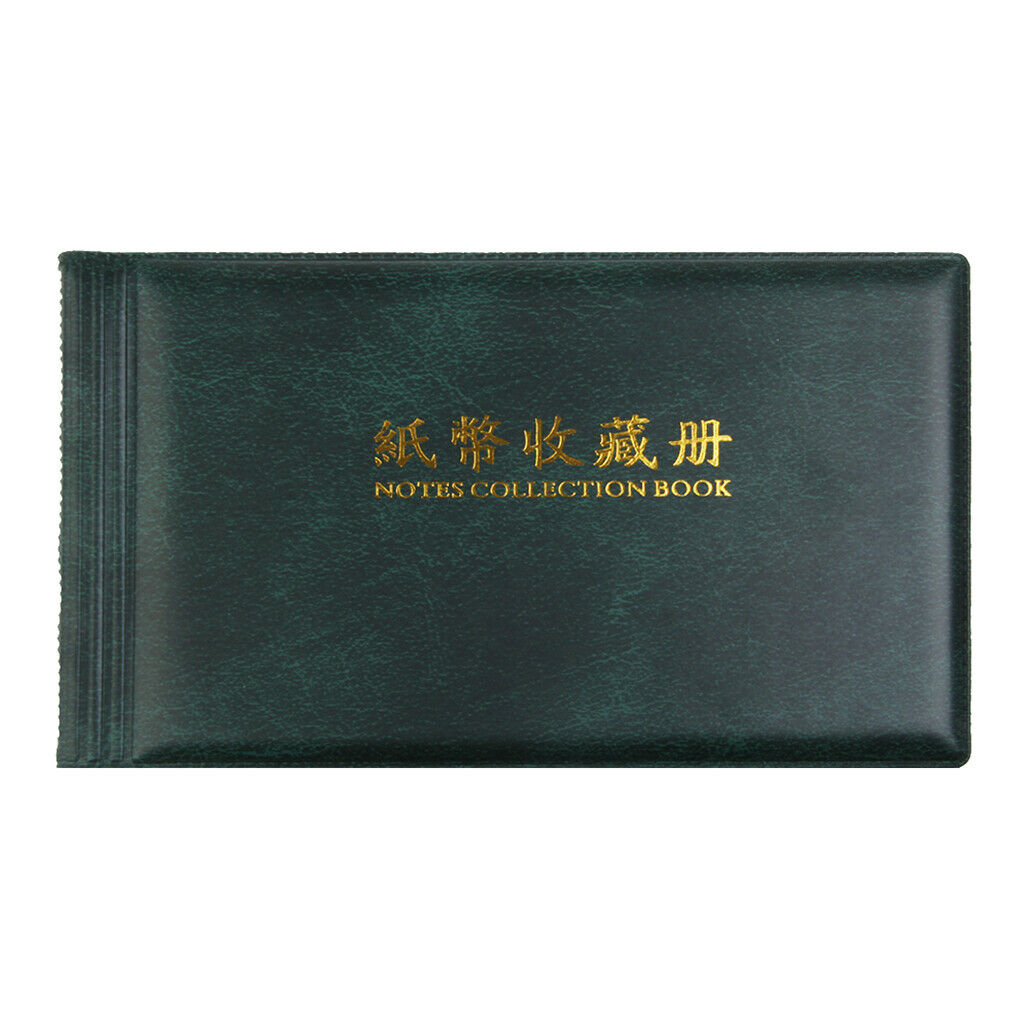 Banknote Currency Collection Album Paper Money Pocket Holders 30 Pages for