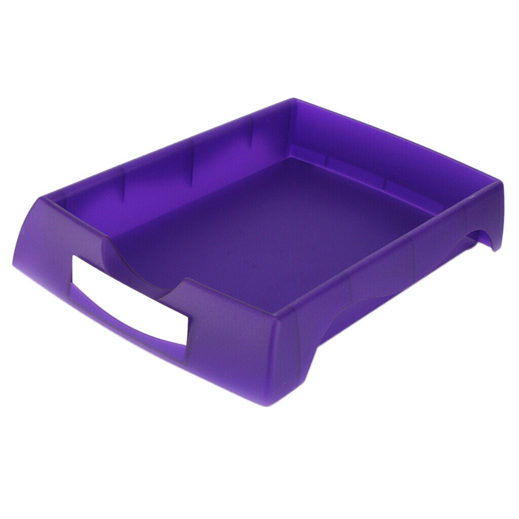 Plastic Eyeglasses Turnover Box Glasses Accessories Organizer Tray Purple