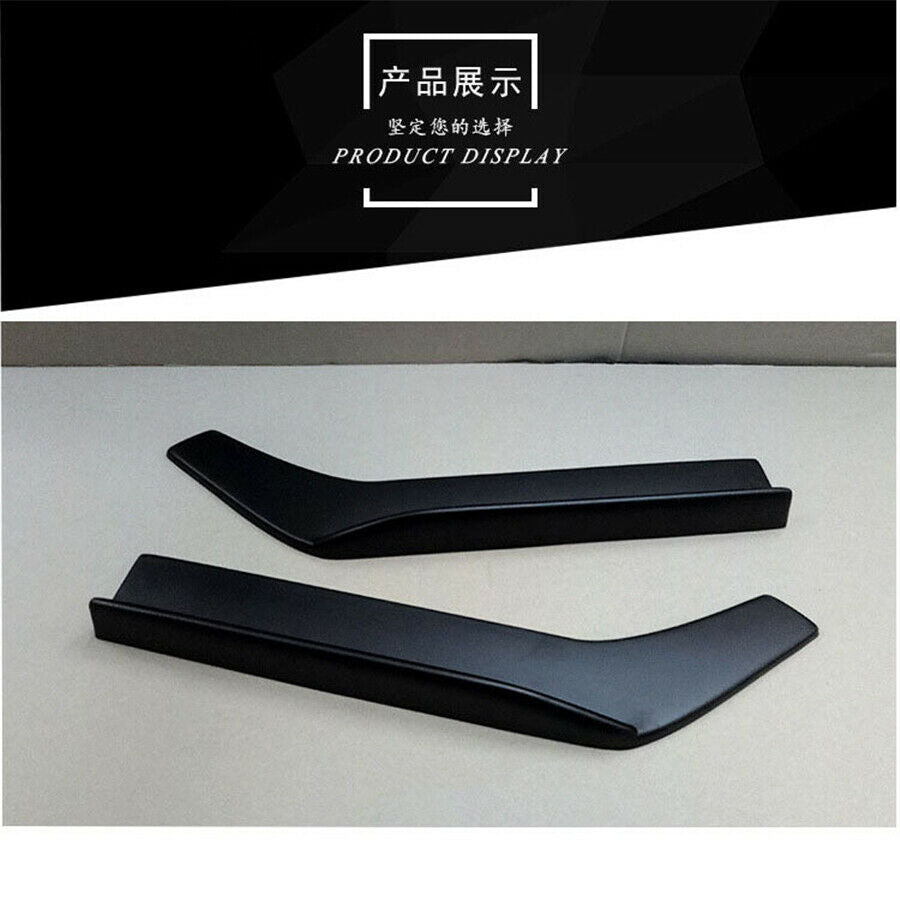 2PC Car Bumper Spoiler Rear Lip Angle Splitter Diffuser Anti-crash Winglet Wings