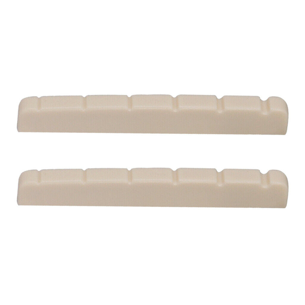 New Tech 6 String Bass Guitar Nut Saddle & Nut Guitar Replacement White