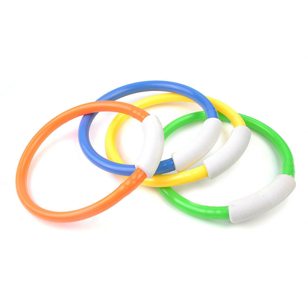 Children Underwater Diving Rings Water Play Toys Swimming Pool Accessory Random