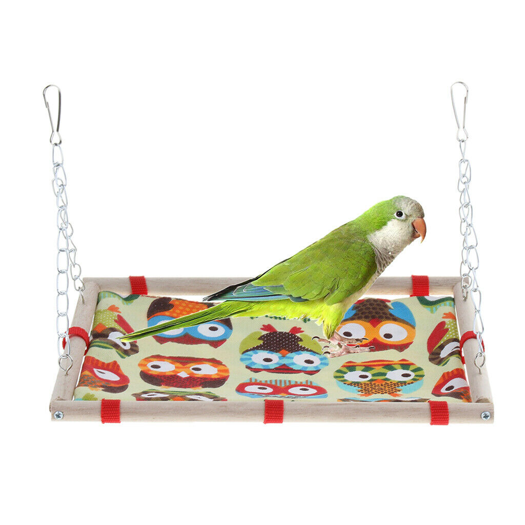 Small Pet Cage Hanging Canvas Bed Mat Hammock for Bird Parrot