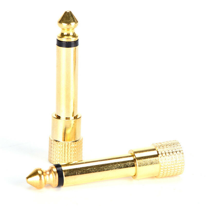 6.3mm 1/4" Male plug to 3.5mm 1/8" Female Jack Stereo Headphone Audio Ada.l8