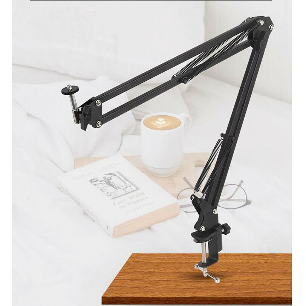 Microphone Stand Heavy Duty Boom Scissor Arm Stand for Broadcasting Recording