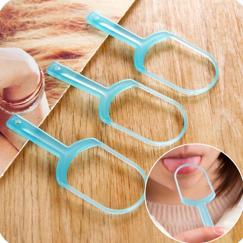 Unique Stainless Steel Tongue Cleaner Scraper Oral Hygiene Bad Breat.l8