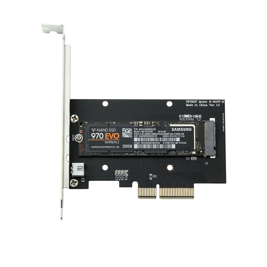 PCI-E 3.0 X4 Lane Host Adapter Converter Card M.2 M Key Ssd To Nvme+Fan