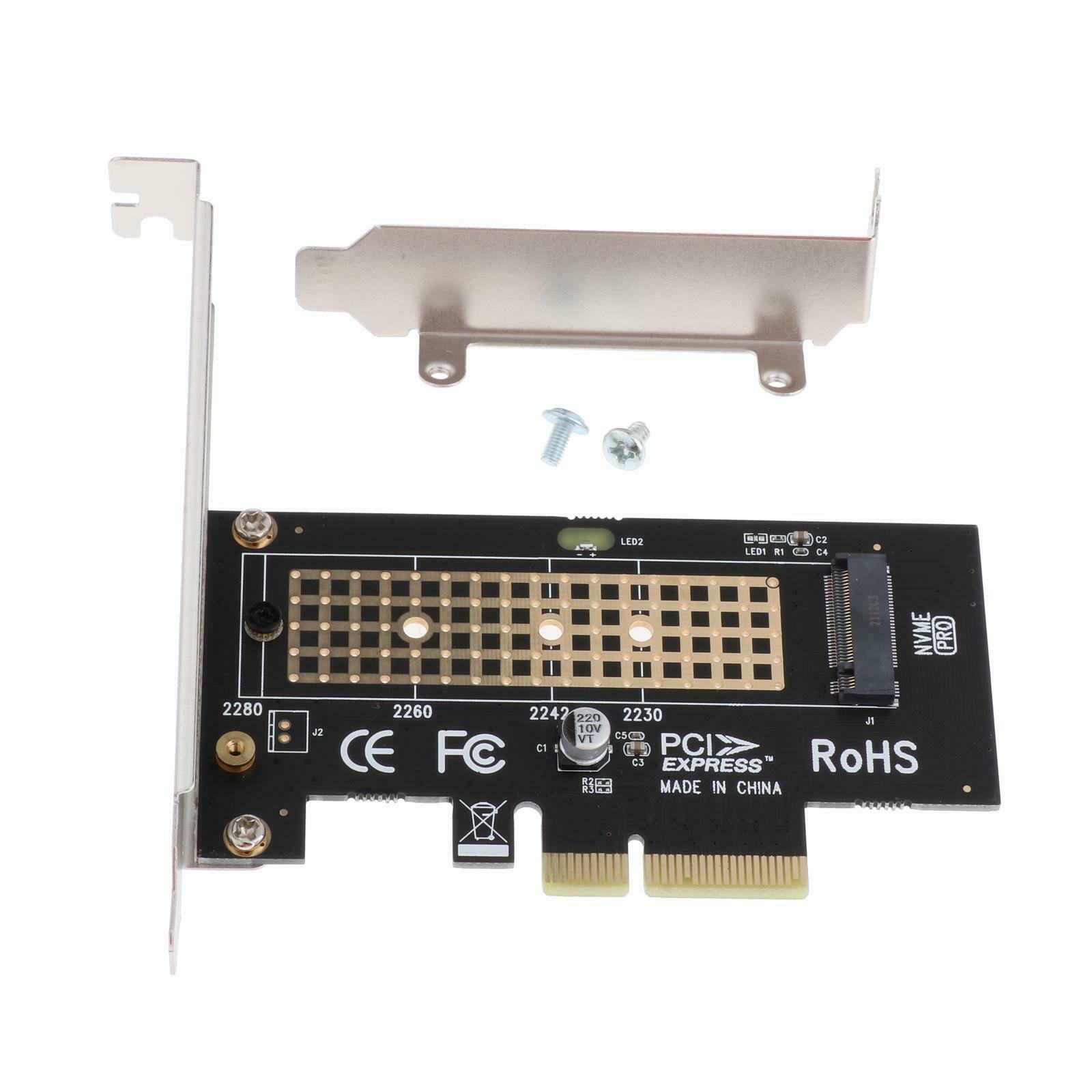 2x M.2 NVMe SSD NGFF to PCIe 3.0 x4 m2 Converter M2.PCI-E SSD Expansion Cards