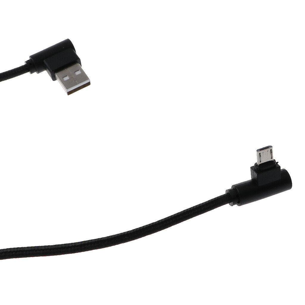 Metal Winding Micro USB Charging & Data Cable For Android Devices Black black