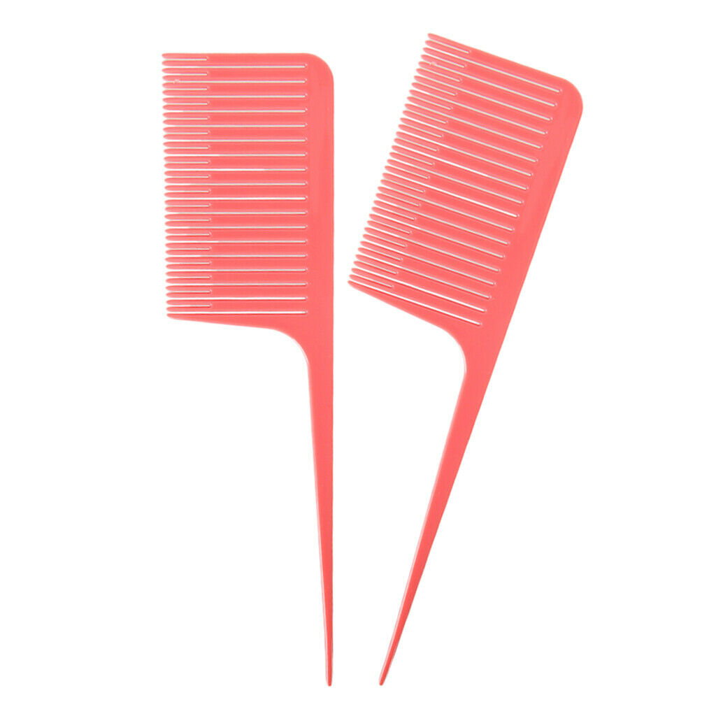 2x Professional Section Weave Highlighting Foiling Hair Combs for Salon