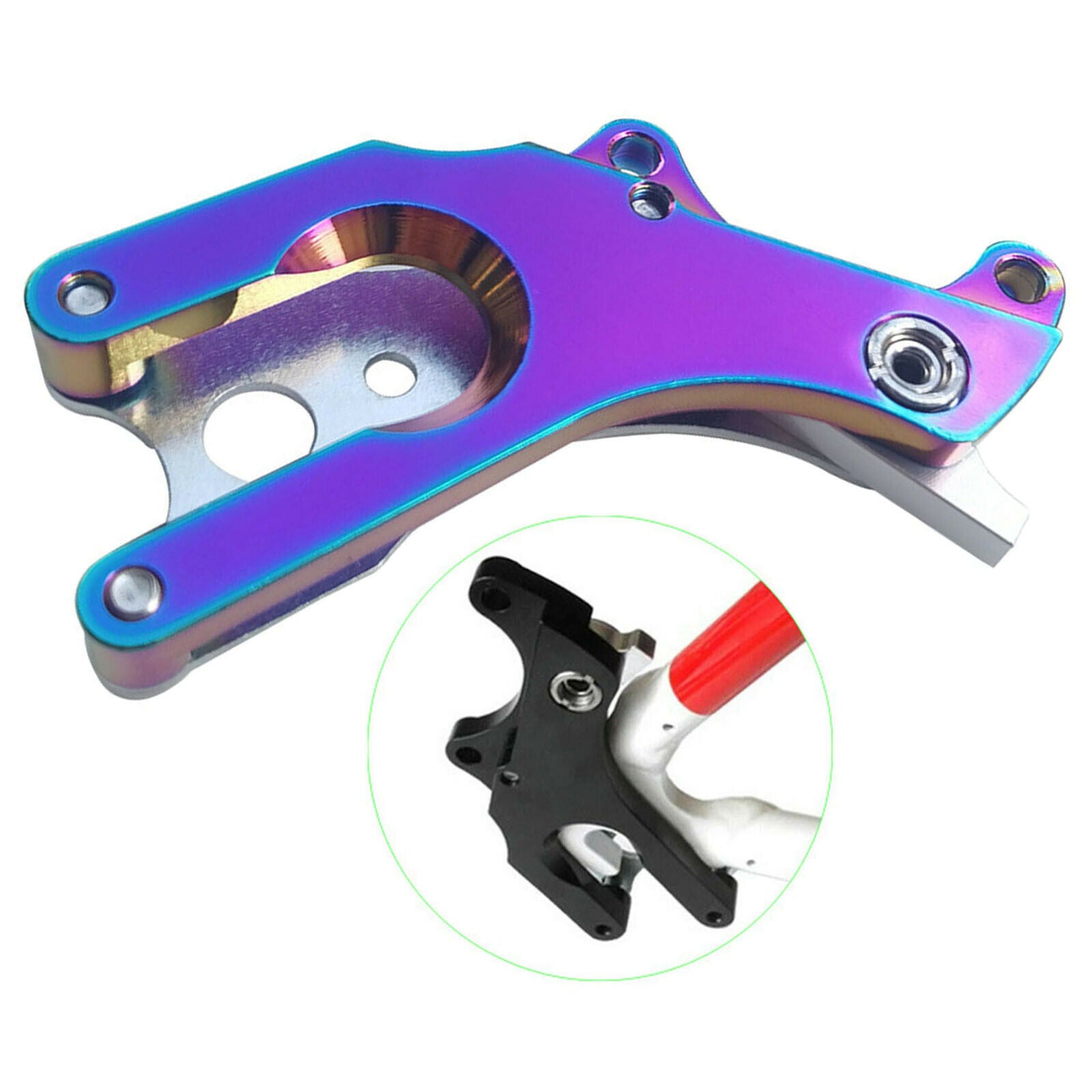 Aluminium Alloy Bike Disc Brake Bracket Frame Adapter Brake Fixed Seat