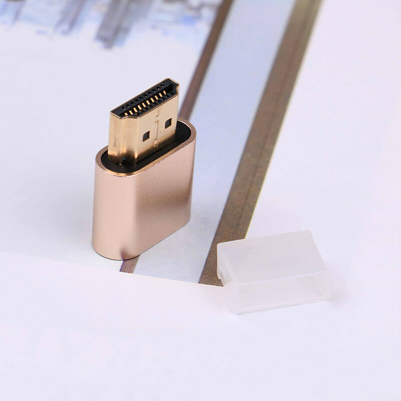 1pcs VGA Virtual Display Adapter HDMI Dummy Plug Headless Ghost Emulator Vi`. XC