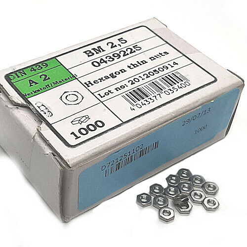 [460pcs] 0439225 NUT M2.5/DIN439 NUT