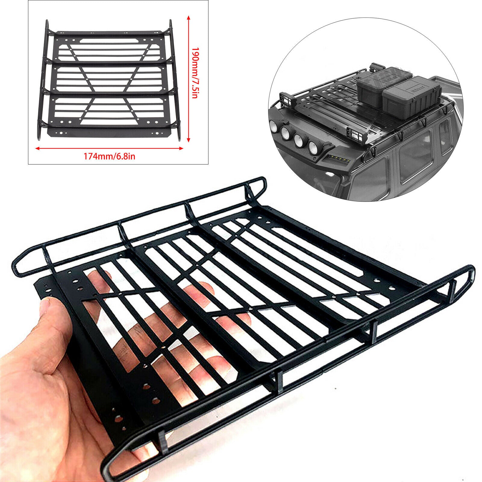 1:10 Metal Luggage Rack for -6 G63 -4 G500 Buggy Truck