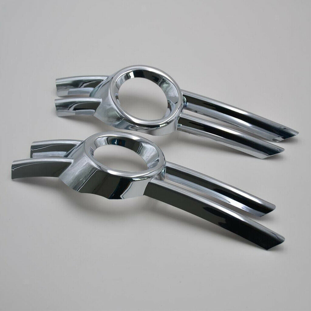 2 Sets Brand New Chrome Fog Light Cover Bumper Grille Trim for VW Passat CC