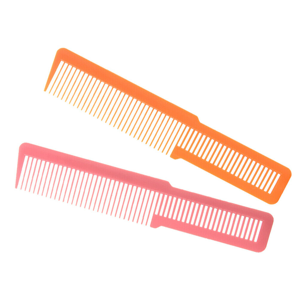 Professional Flat Top Hair Clipper Comb Styling Static-free Pink+Orange