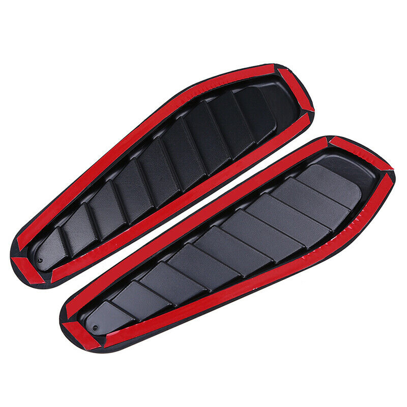 2x Car Front Hood Bonnet Vent Air Flow Intake Scoop Side Fenders Decor Universal