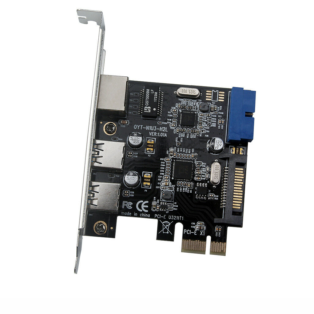 USB3.0 Ethernet Adapter 3 HUB port PCI-E to RJ45 of Gigabit LAN 10/100/1000 Mbps