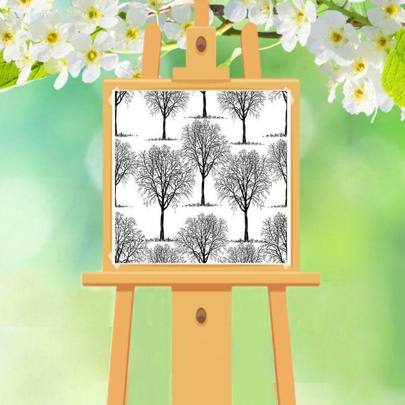 Tree Background DIY Silicone Clear Stamp Seal Scrapbook Embossing Album Decor