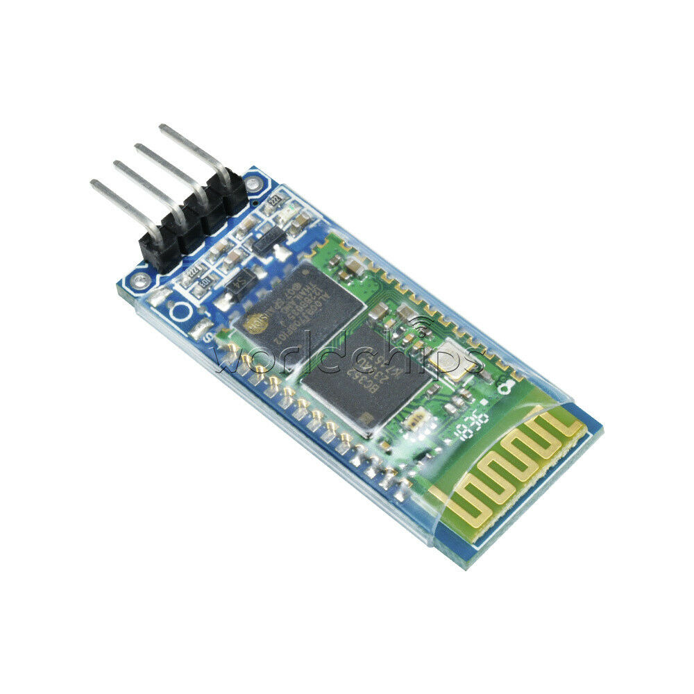 5Pcs Wireless 4 Pin Bluetooth RF Transceiver Module HC-06 RS232 With backplane