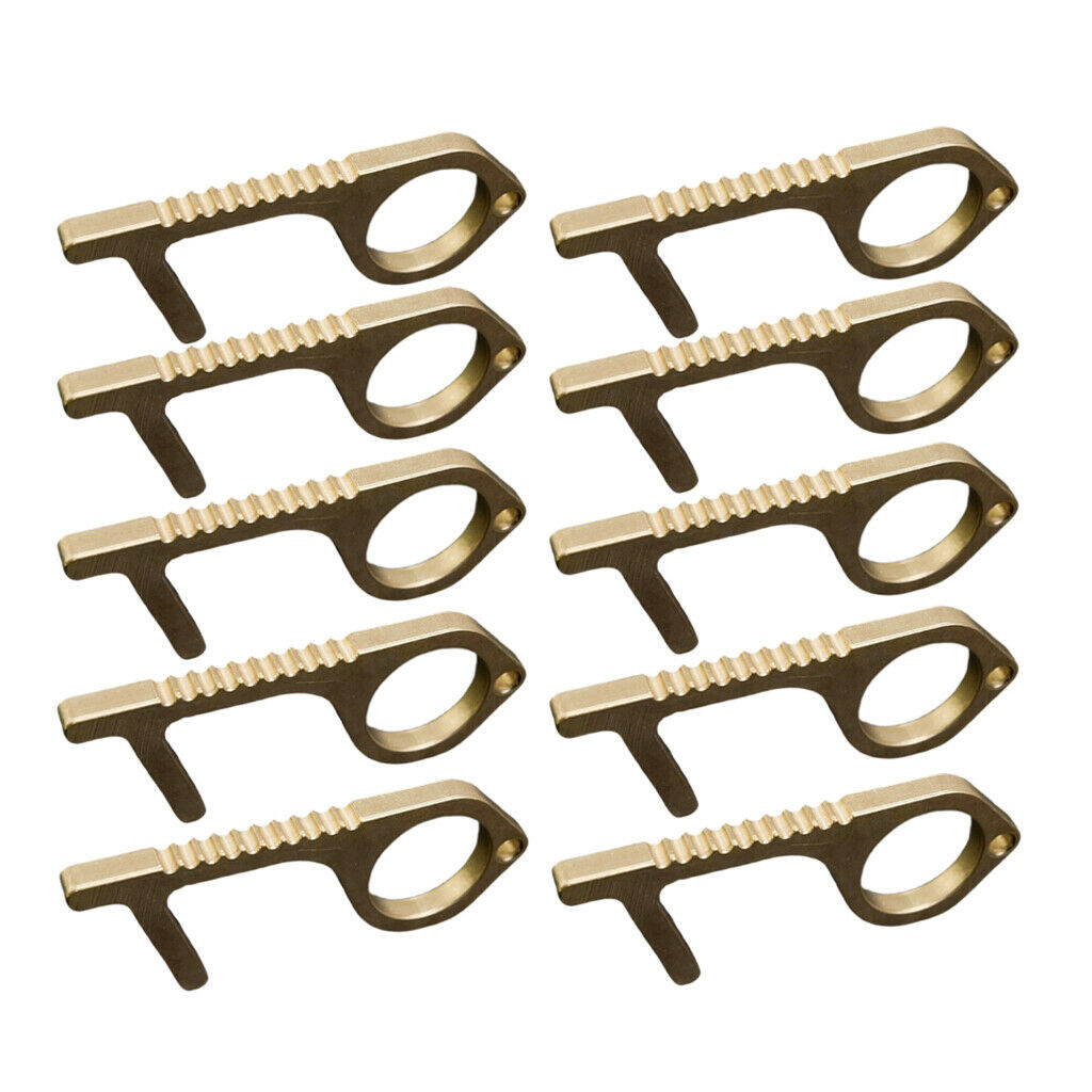 10x No-Touch Safety Antimicrobial Door Opener Handle Key Tool Avoid Touching