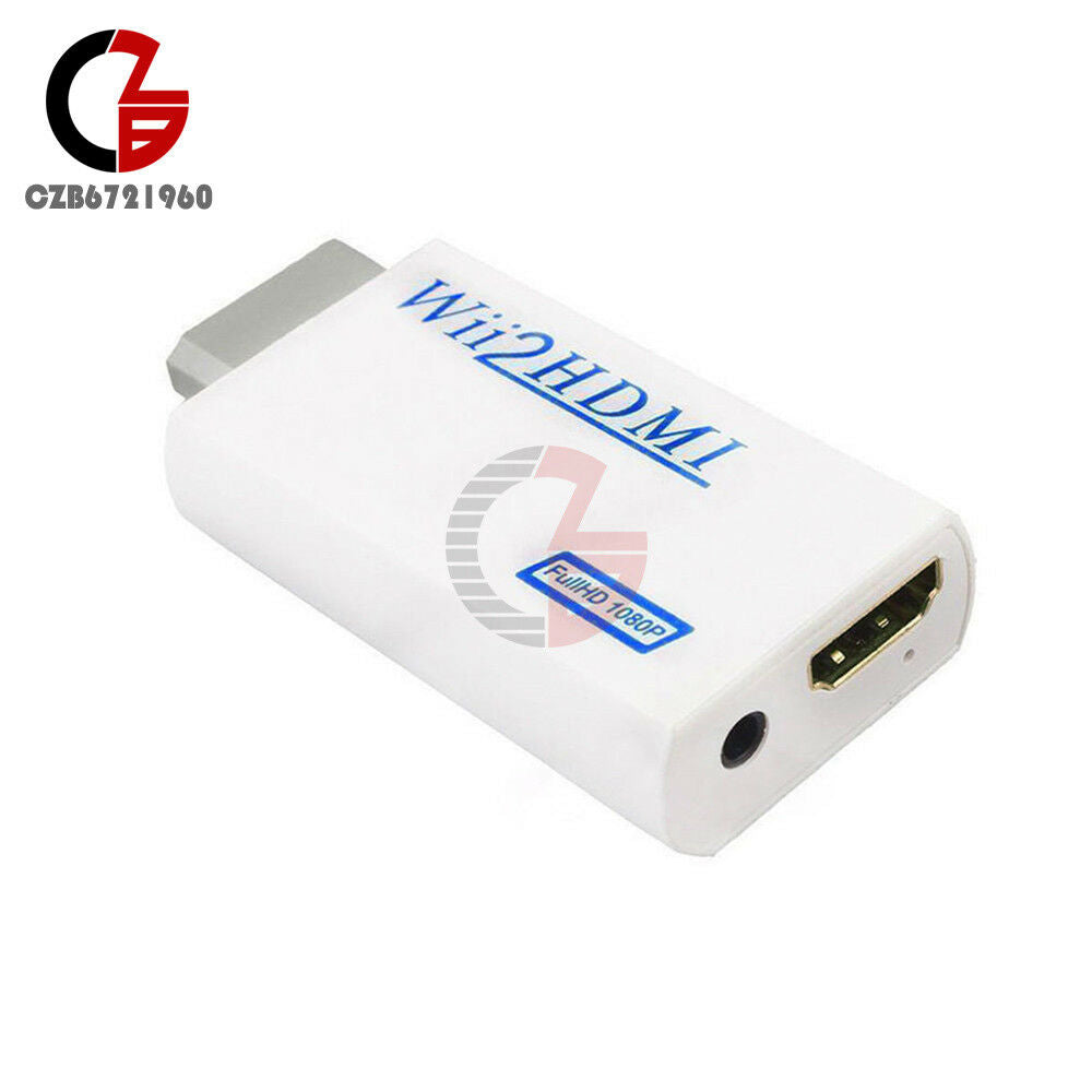 New Wii to HDMI Wii2HDMI 720p/1080P Upscaling Converter Adaptor +3.5MM
