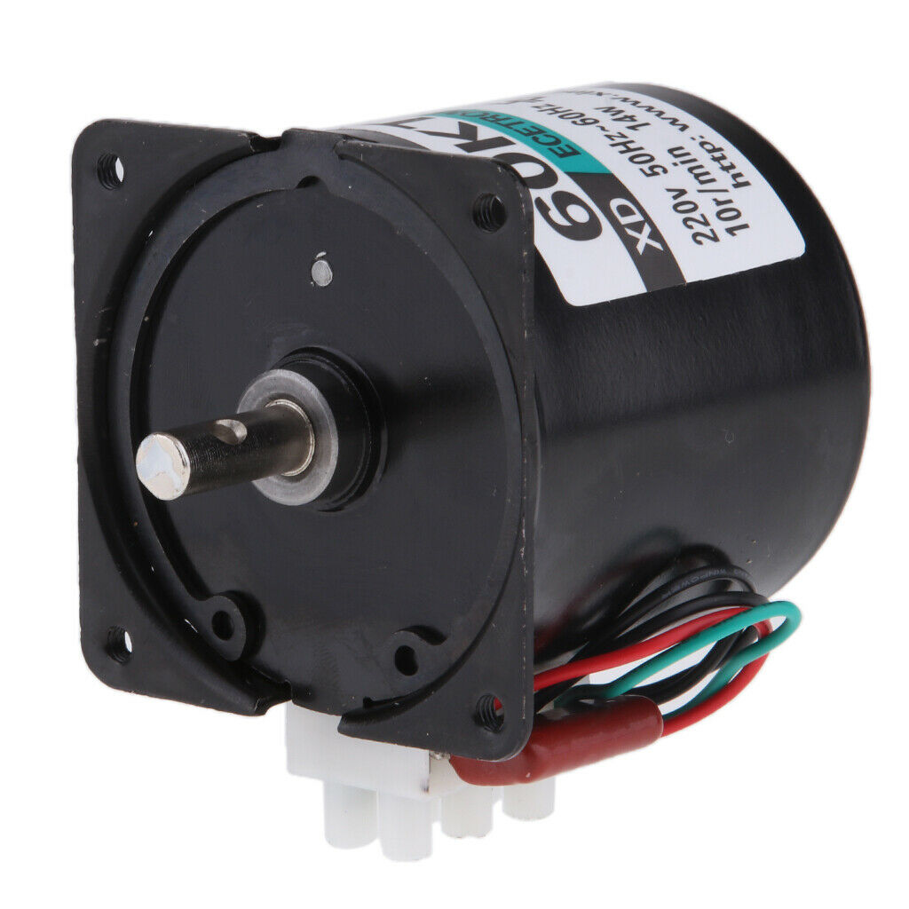 60KTYZ AC 220V 10RPM Permanent Magnetic Electric Synchronous Motor 14W