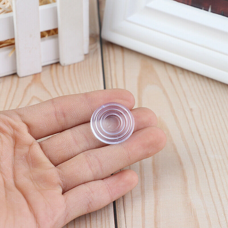 100pcs Furniture Glass Table Mat Non-Slip Insulating Silicon Soft Rubber Gask_DD
