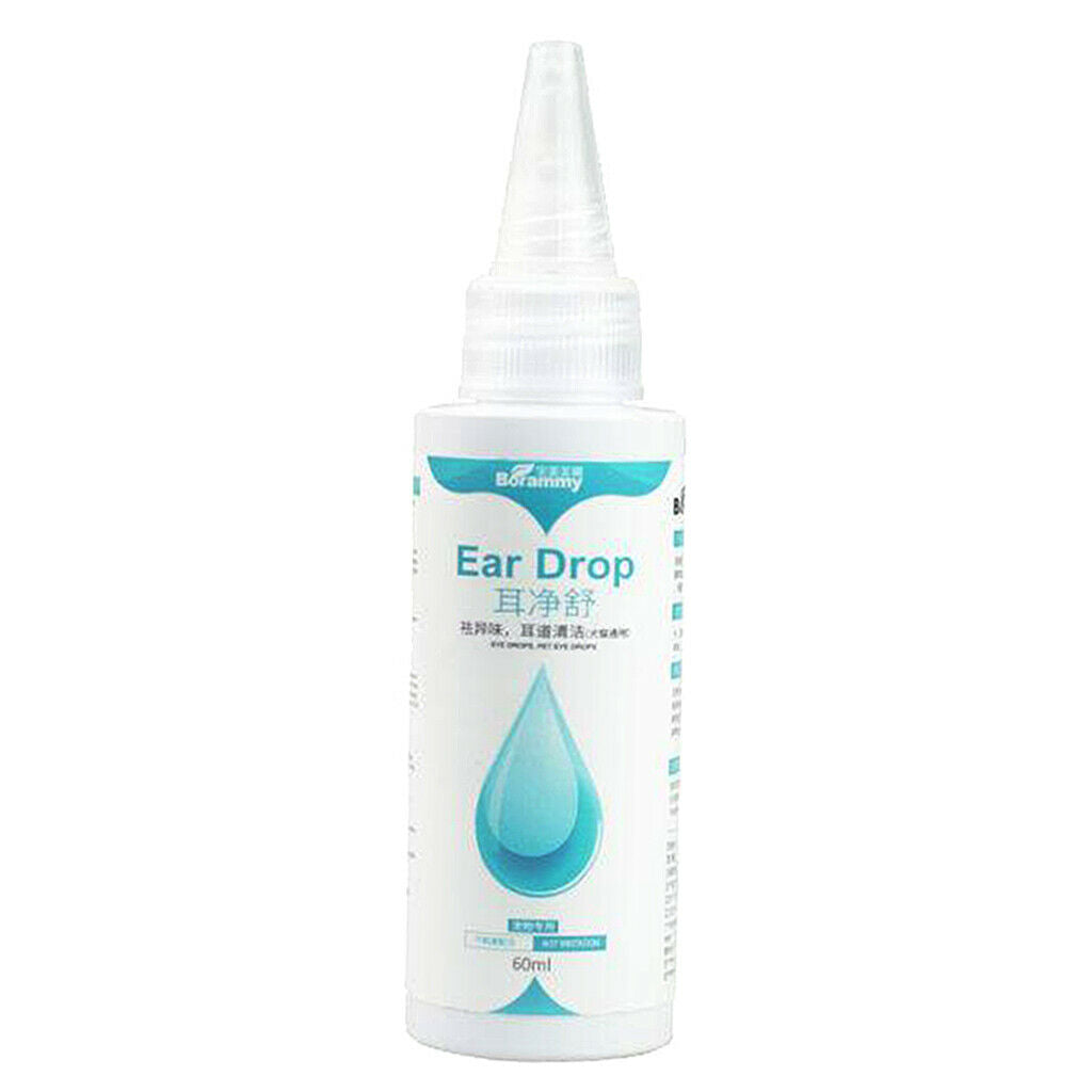60ml Ear Cleanser Drops for Dogs Cats Puppy Kitten Cleans and Removes Wax