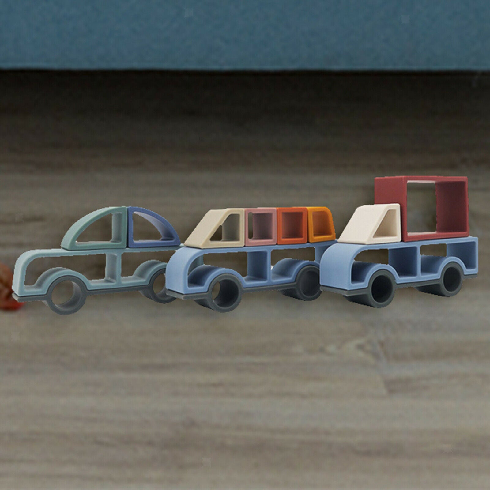 Montessori Stacking Toys Car Building Blocks for Toddlers Early Learning