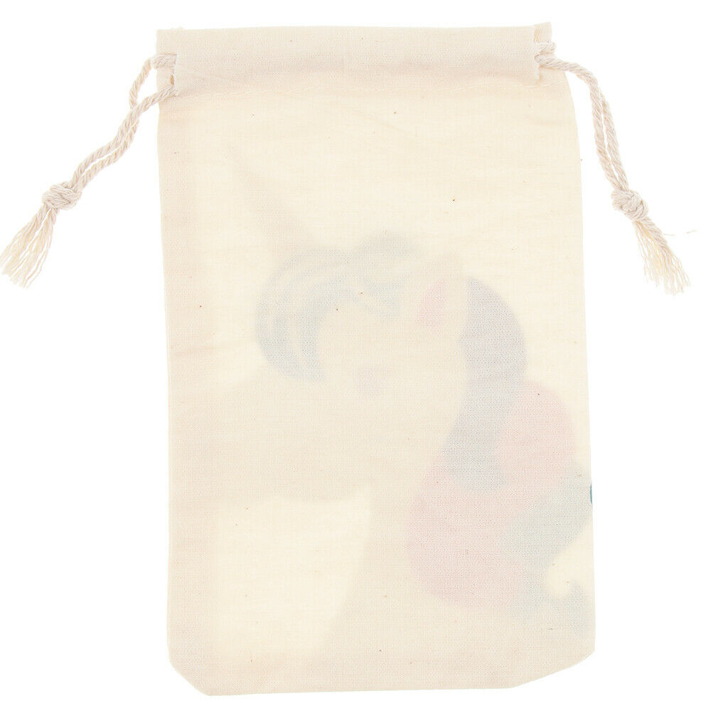 Linen Candy Bag Jewelry Pouch Reusable Gift Bag Wedding Favor 4x6inch D