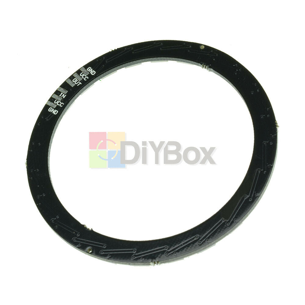 Fit For Arduino WS2812B 5050 RGB LED Ring 24Bit RGB LED + Integrated Drivers