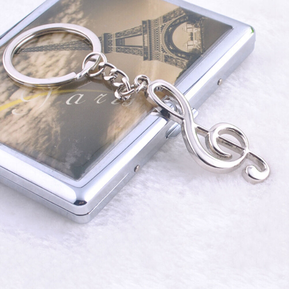 Creative Music Symbol Metal Keychain Ring Keyring Key Fob Funny Xmas Gif.l8