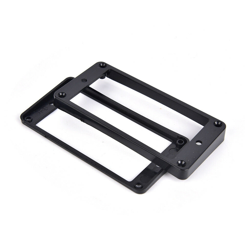 2pcs Humbucker Bridge Pickup Mounting Ring Frame Surround for Guitarblack.l8