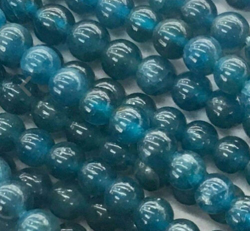 New 14mm blue ink Apatite Round Gemstones Loose Beads 15 inch AAA