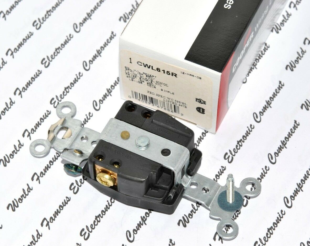 1pcs-COOPER CWL615R NEMA L6-15R 15A 250V Twist Hart-Lock Locking Receptacle