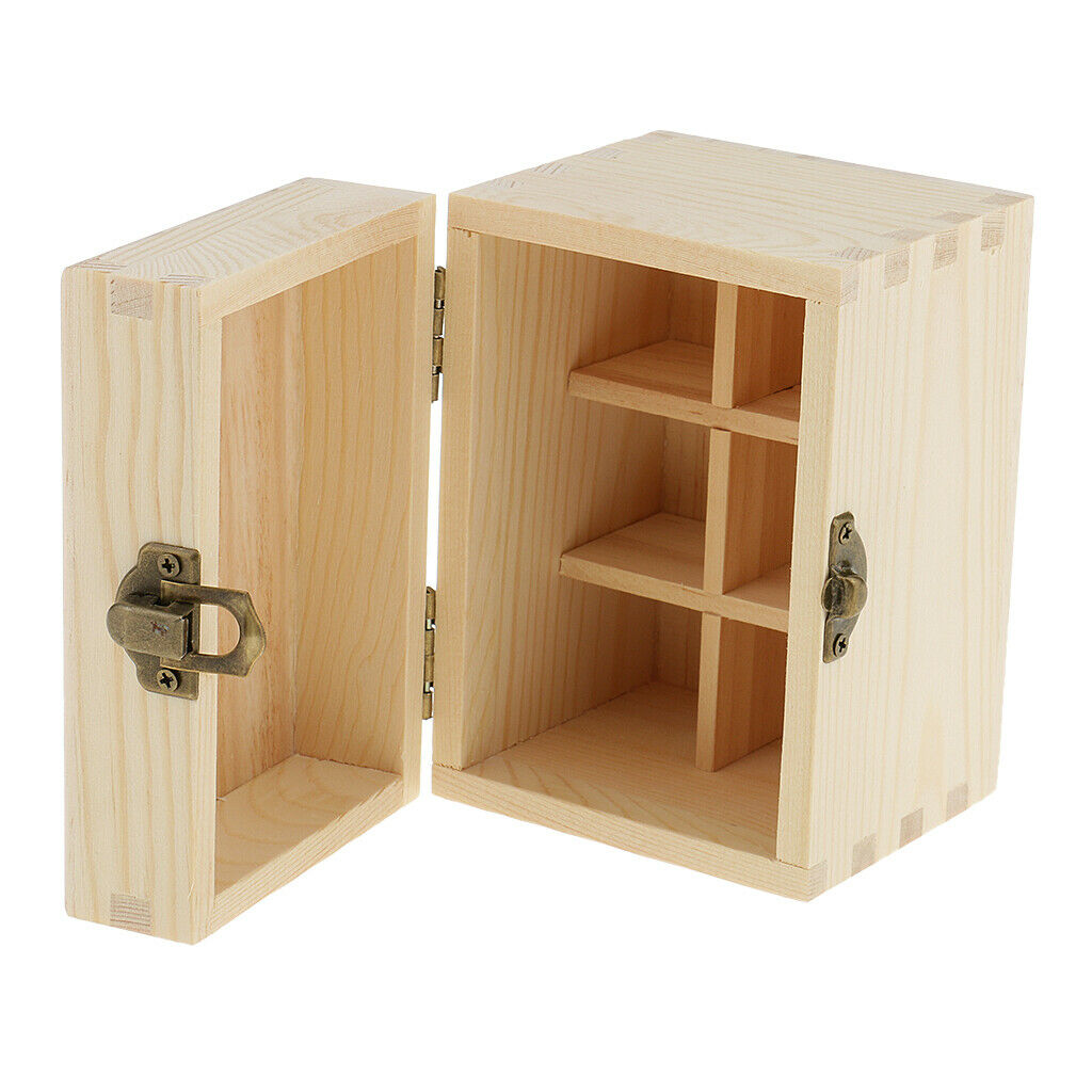 3 Pcs Wooden Essential Oils Storage Box Organizer-Aromatherapy Displaying &