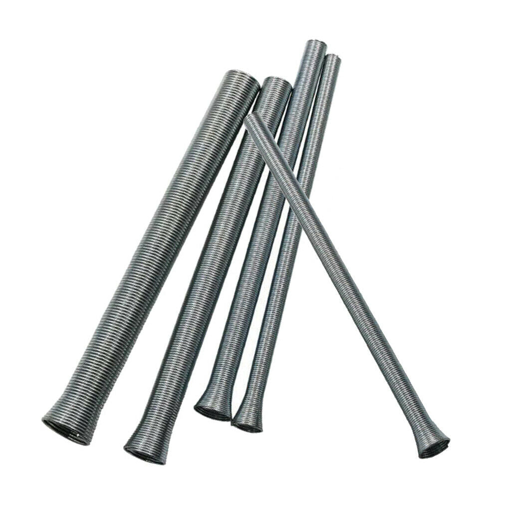 Set of 5 Spring Steel Tubing Bender Kit 1/4" 5/16" 3/8" 1/2" 5/8"