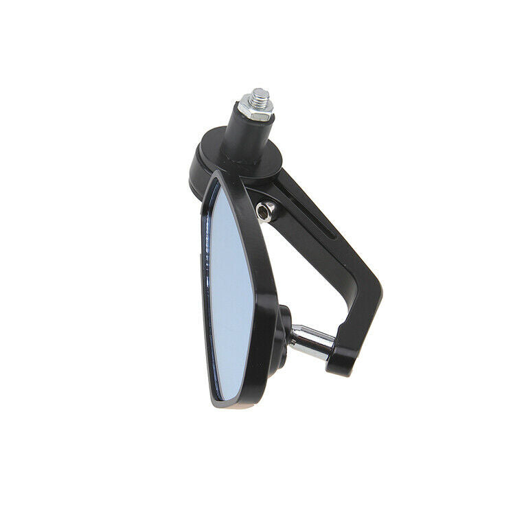 Pair 7/8" Blue Wave Black Rod Rearview Mirror Motorcycle Fit Off-Road ATV Bike